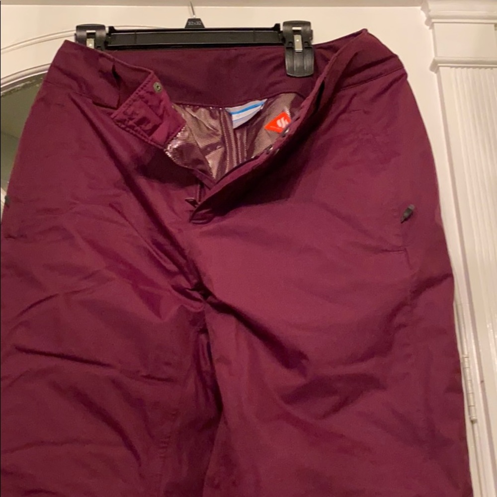 Maroon Omniheat Columbia Snowpant
